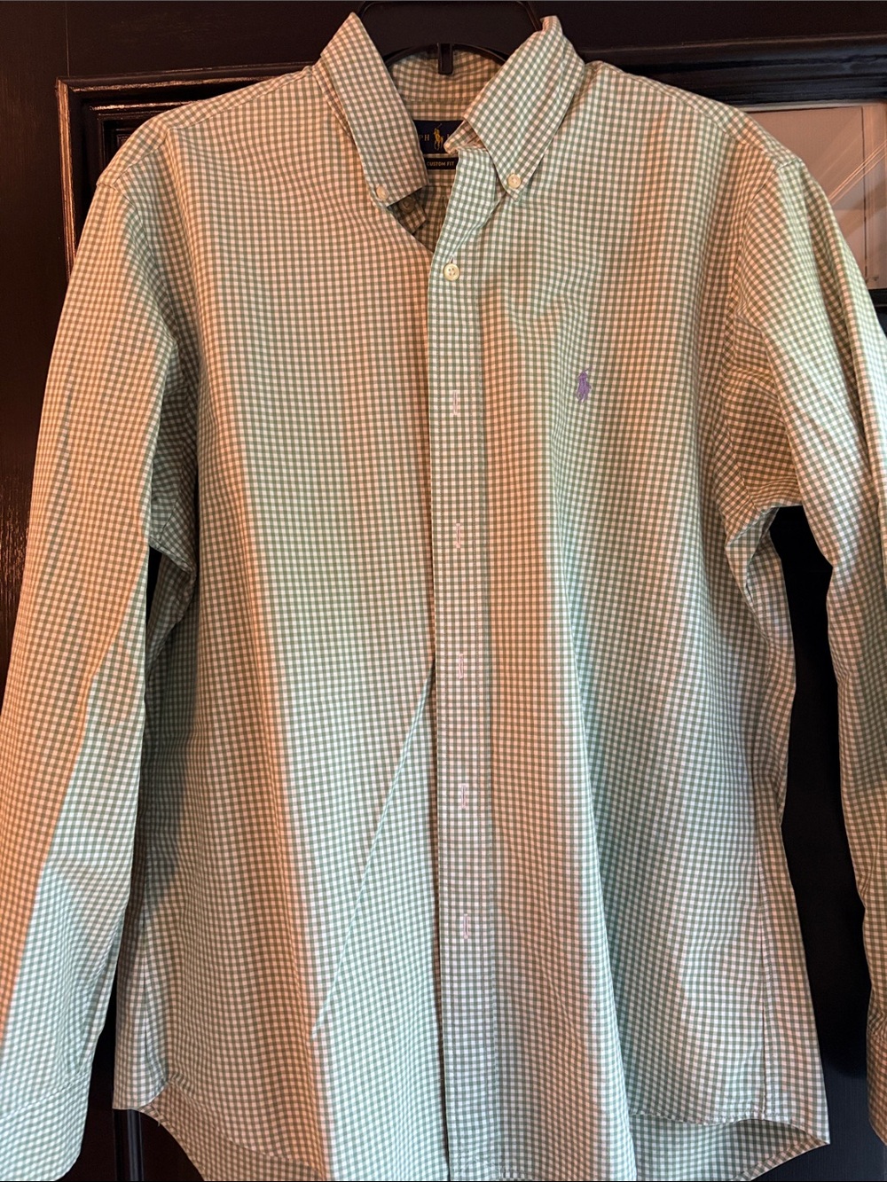 Ralph Lauren Button-Down Shirt. 100% cotton stretch